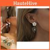 Trendy Geometric Resin Flower Earrings 2023 Heart Shaped Studs For Women
