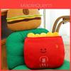 Water Porcupine Hamburger Plush Toy Coin Pouch Bed Headrest Sofa Cushion For Living Room Decor