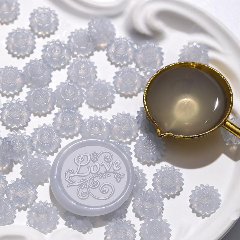 100pcs/500g Mixed Color Semi Transparent Wax Particles Semi Transparent Lacquer Wax Seal Wedding Invitation Wax Seal