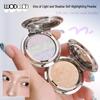 WODWOD Light & Shadow: Soft Highlight & Contour Palette with Super Sparkle Finish.