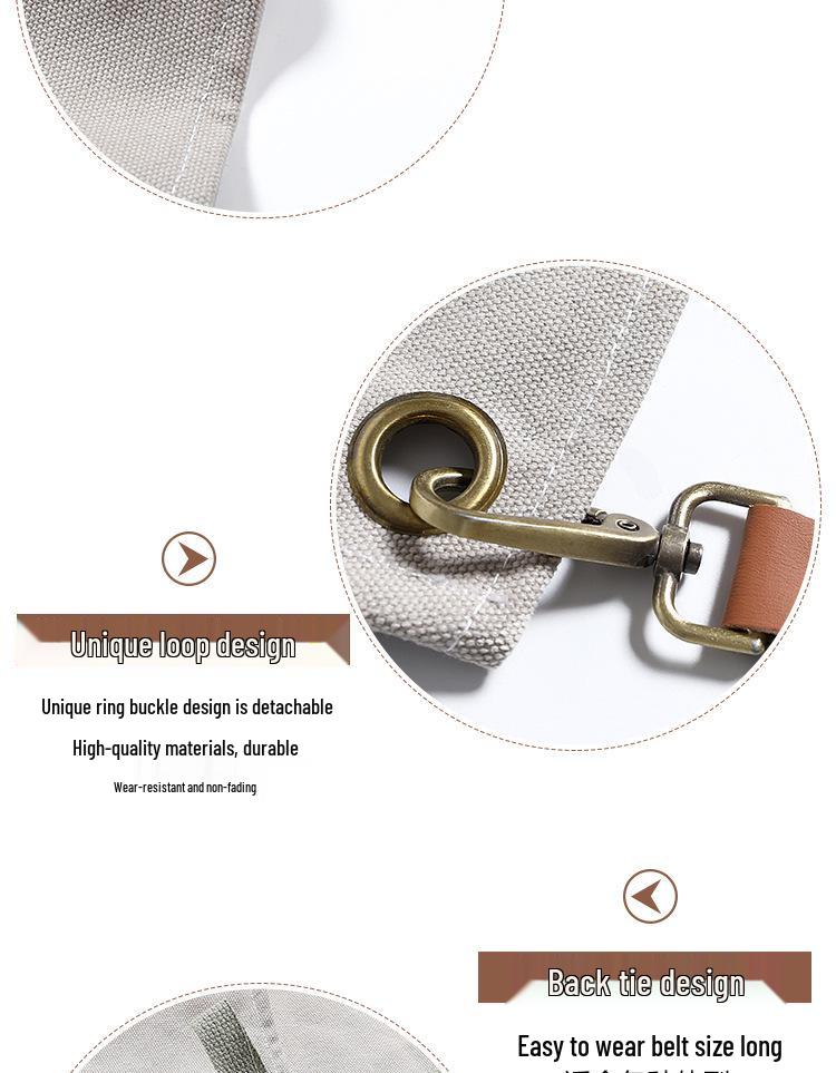 Tablier de travail en toile avec logo personnalisé: Multi-poches, Épaissi, et Résistant à l'usure