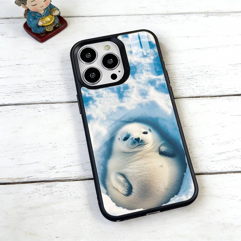 Sleepy Sea Lion Phone Case For iPhone17,16,15,14,13,12,11 Plus,Pro Magnetic with Magsafe Wireless Charging
