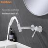 Tenban Rotatable Wall-Mounted Copper Gunmetal Faucet for Hot & Cold Washbasin.