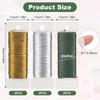 ABWR-Craft Wire 0.35 Mm X 300 M, 6 Rolls Thin Flower Wire, Gold Green Silver, For Crafts, Jewellery Winding Wire
