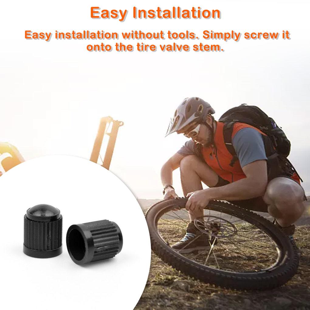 20 Pieces Bikes Valve Cap Bicycles Wheel Tyre Anti-rust Plastic Caps Replacement Part Cover Biking Maintenance Accessory