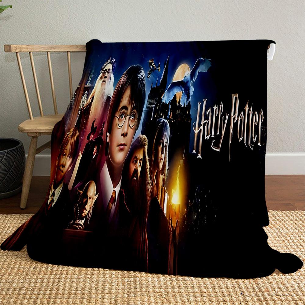 1pc Harry Potter,Hogwarts,Magic Outdoor Flannel Throw Blanket All Season Soft Warmth,Home Decor 1031046