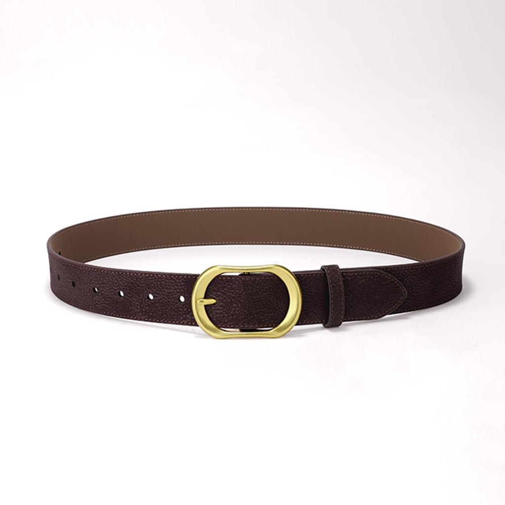 New Belt, Jeans, Leather Suit Pants, Simple Pin Buckle, Versatile Jeans, Women's Belt, Cowhide Decorative Belts, Women
