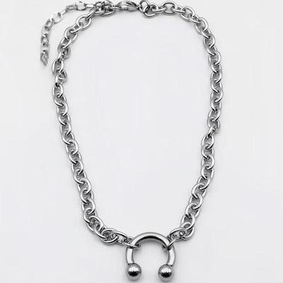 Goth Rivet Spikes Choker For Women Men Punk Y2K Geometric Spiked Hooves Necklace Exaggerated Rock Jewelry Accessories Gift