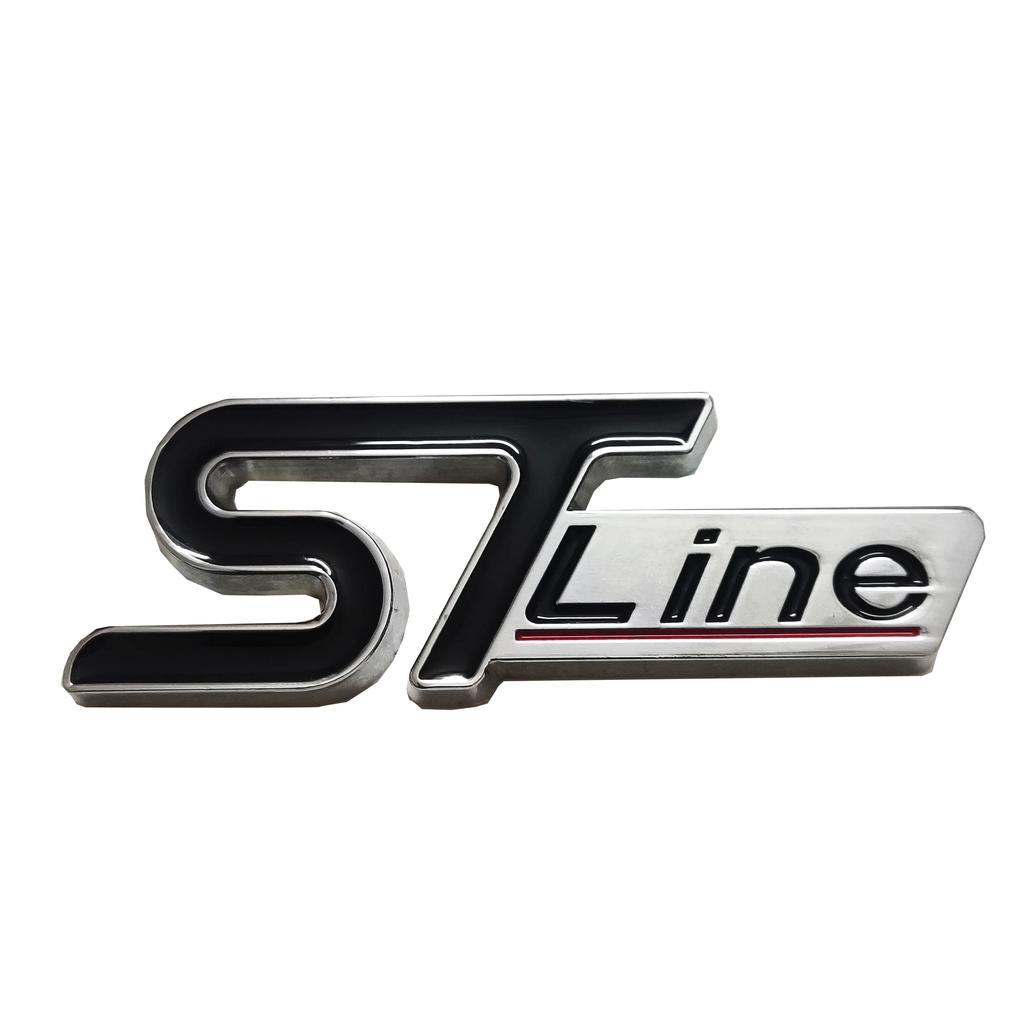 ST-Line Metal 3D Sticker Styling Car Grille Mesh Decoration and Fender Exterior Decoration For Ford Focus Mondeo Edge Explorer