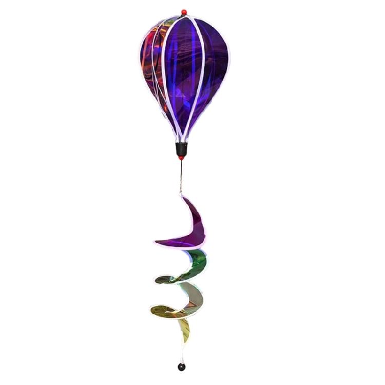 Multifunctional PVC Rotating Hot Air Balloon Wind Spinner for Outdoor Gardens Patios Balcony Weather Proof Ornaments