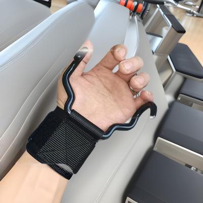 1/2 Adet Genişletilmiş Çelik Kanca Kavrama Kayışları Ağırlık Kaldırma Kuvvet Antrenmanı Spor Salonu Eldivenleri Fitness Bilek Desteği Kaldırma Kayışı Barfiks Kancası