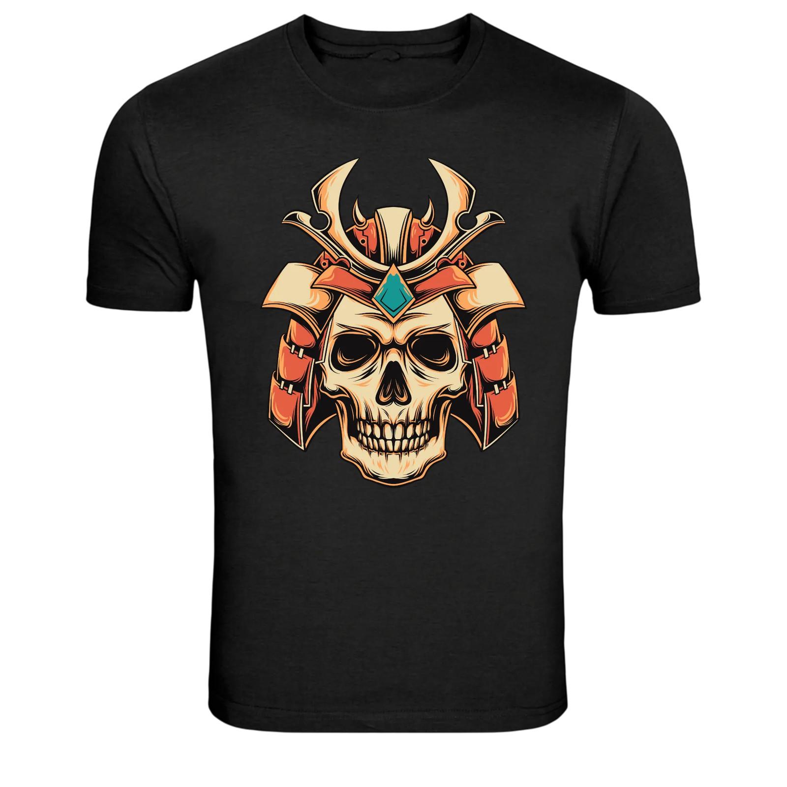 

Samurai Skull Helmet Warrior Graphic T-Shirt 5XL різнокольоровий