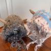 Lovely Horned Knitted Hat Soft Plush Monsters Hat Cold Weather Comfortable Hat for Winter Warmth and Ear Protecting
