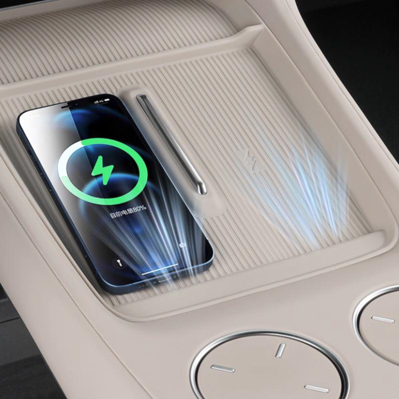 For Xiaomi YU7 2025 2026 Central Control Wireless Charging Silicone Pad Water Cup Pad Storage Pad Accessories