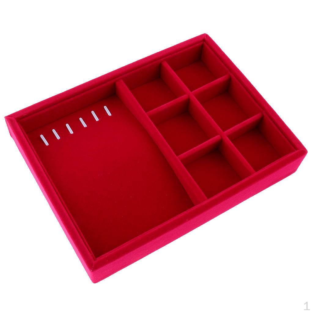 

Display Tray Inserts Pendant Necklace Showcase Holder Organizer Case Necklace Earrings Tray