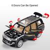 1:24 Land Cruiser Prado LC250 Model Car Toy Metal Diecast Doors Opened Off-road Vehicle Sound Light Pull Back Models for Boys