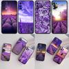 IK42 Lavender Purple Flower Phone Case for OPPO A40 A60 A80 A15 A16 A16K A12 A17 A17K A54 A54S A53 A53S A55 A56 A57 A98 F23