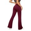 High-Waist Nude Yoga Flared Pants - Women's Hip-Lifting Fitness Tights