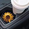 Easy Clean Car Coaster 2PCS Coasters, Decorative Silicone Non-Slip Auto Accessories, Reusable Wear-resistant Stain-Resistant Thermal Pads, for