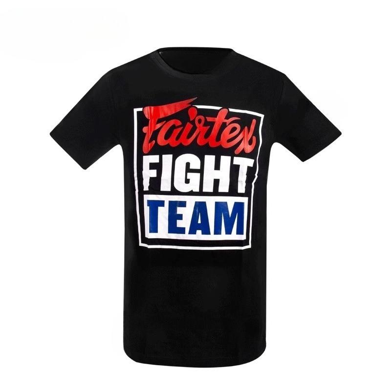 

Fairtex Муай Тай Бокс Бійка Повсякденна Футболка З Коротким Рукавом Дихаюча Чоловічий та Жіночий Одяг Спортивна Бійка Футболка З Круглим Коміром S
