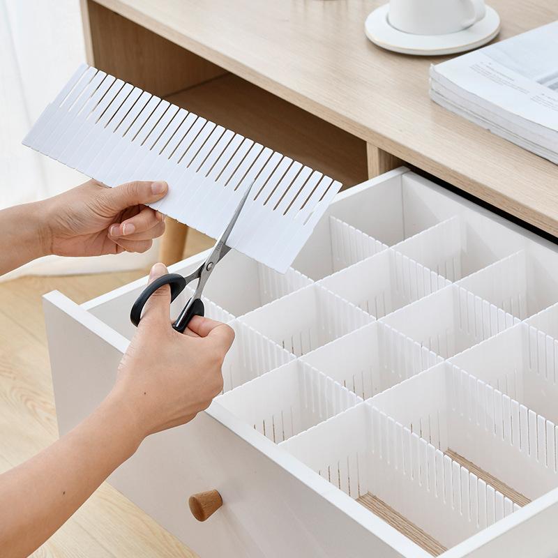 Adjustable Drawer Dividers-Free Combination Closet Organizer Boards for Underwear,Socks&Clothing, Multi-Layer Storage Separators