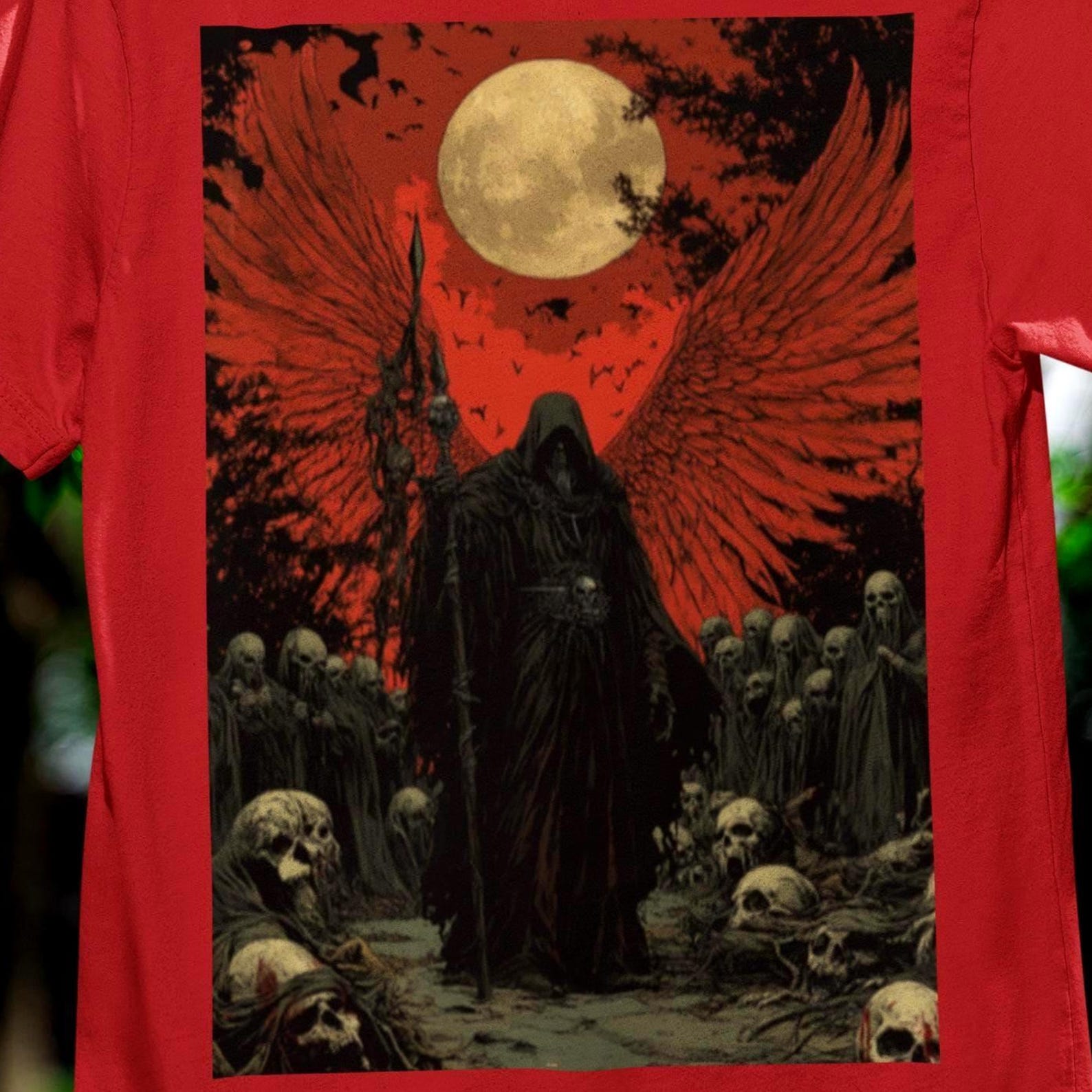 Gothic Angel of Death T-Shirt XL