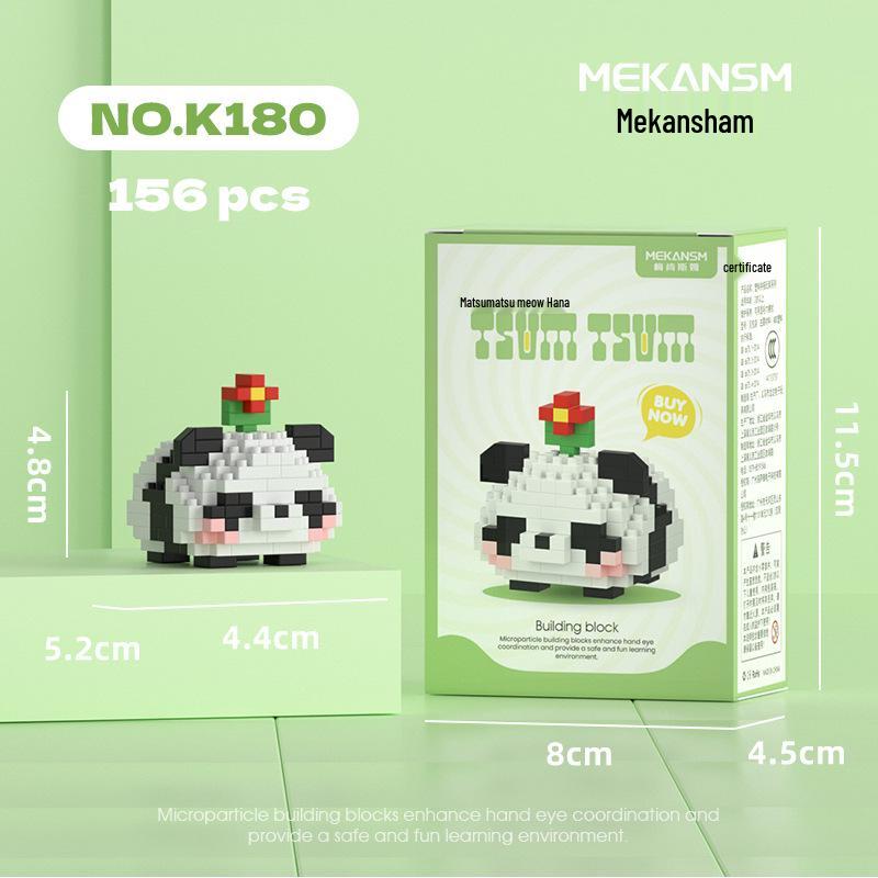 Le Cross-border High Meng Lan Giant Panda Building Blocks - Tiny Educational Toy for June 1st Children's Day