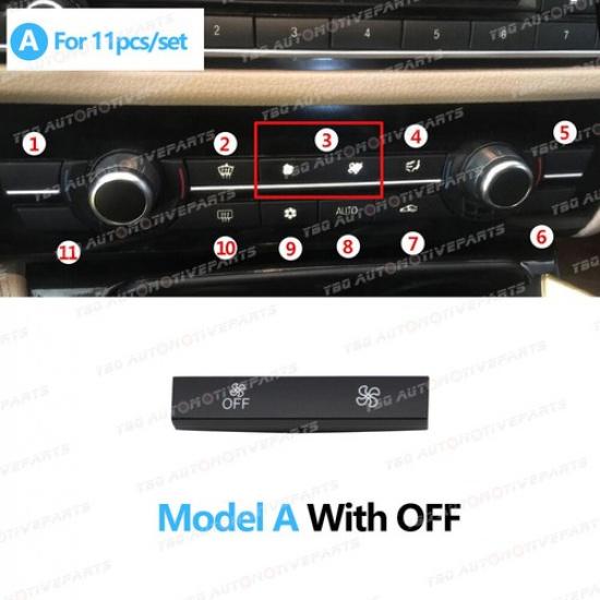 Dashboard Air Condition A/C Heater Button For BMW 5 Series F10 F11 F18 2010-2017
