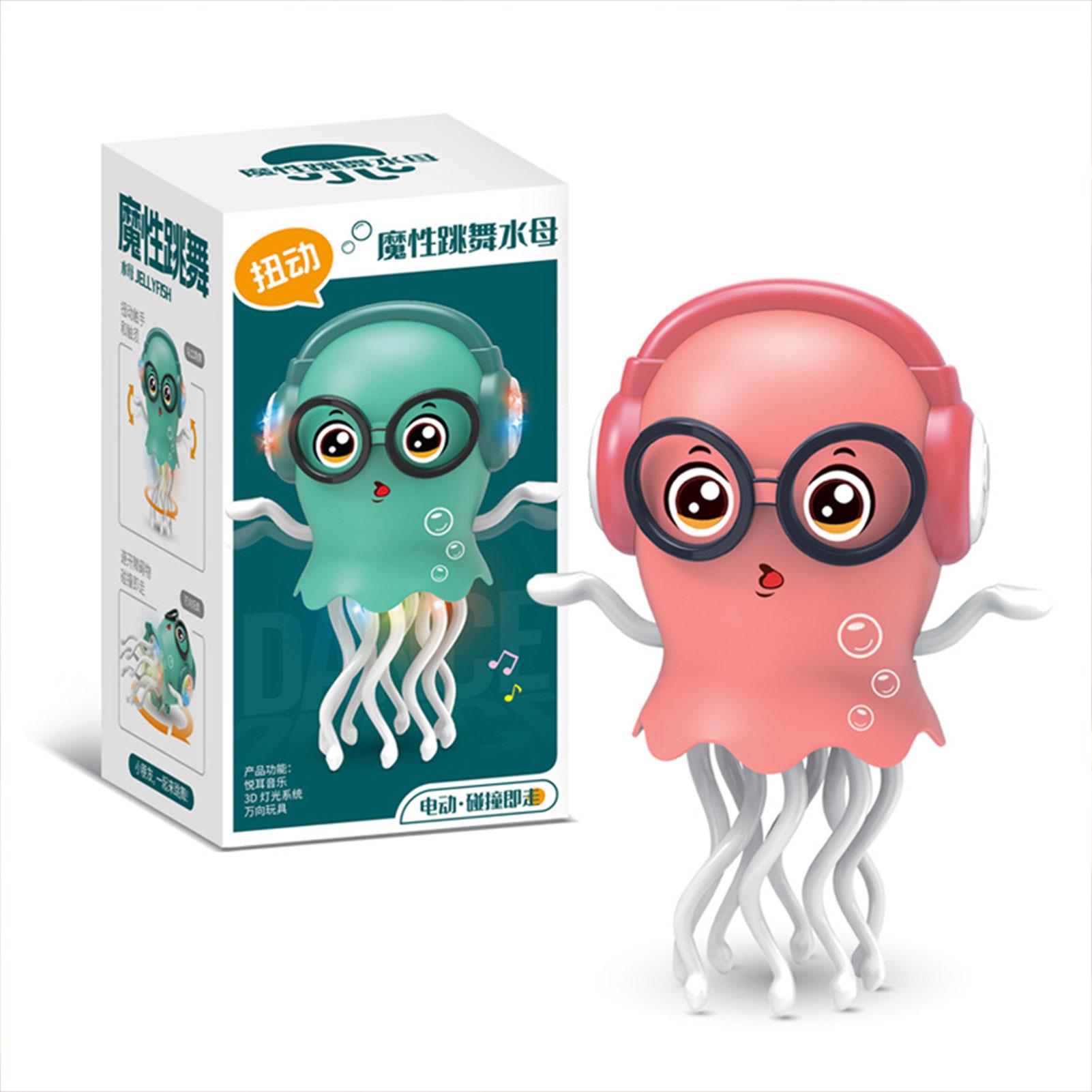 

Magic Dancing Octopus Toy Automatic Obstacle Avoidance Electric Toy Music Light Stress Relief Sensor Desktop Placement Decoratio розовый