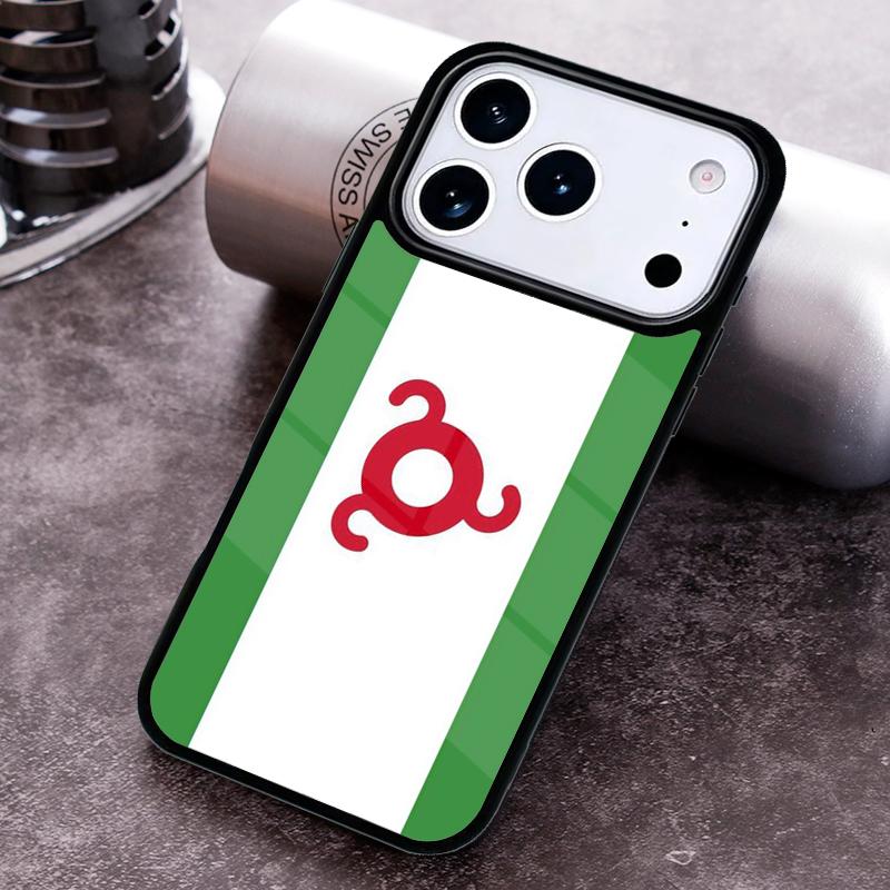 Ingushetia Flag soft Phone Case for iPhone 17 16 15 Pro Max Air 14 13 12 11 Plus Shockproof Cover