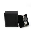NEW Black Single Watch Gift Box with Pillow PU Leather Wristwatch Display Case Organizer for Men Clamshell PU Leather Watch Case