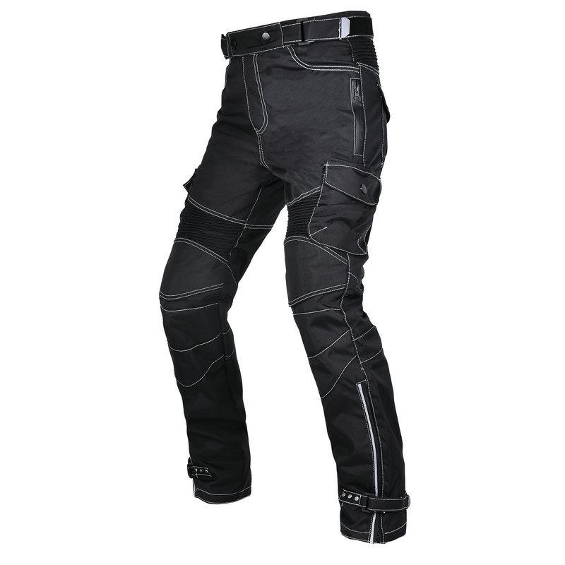 Neues Produkt Motorrad Radhosen Herren 06 Mehrzwecktaschen Werkzeughose Oxford-Gewebe wasserdicht verstellbar Hoher Bund Lokomotive Anti-Sturz-Hose