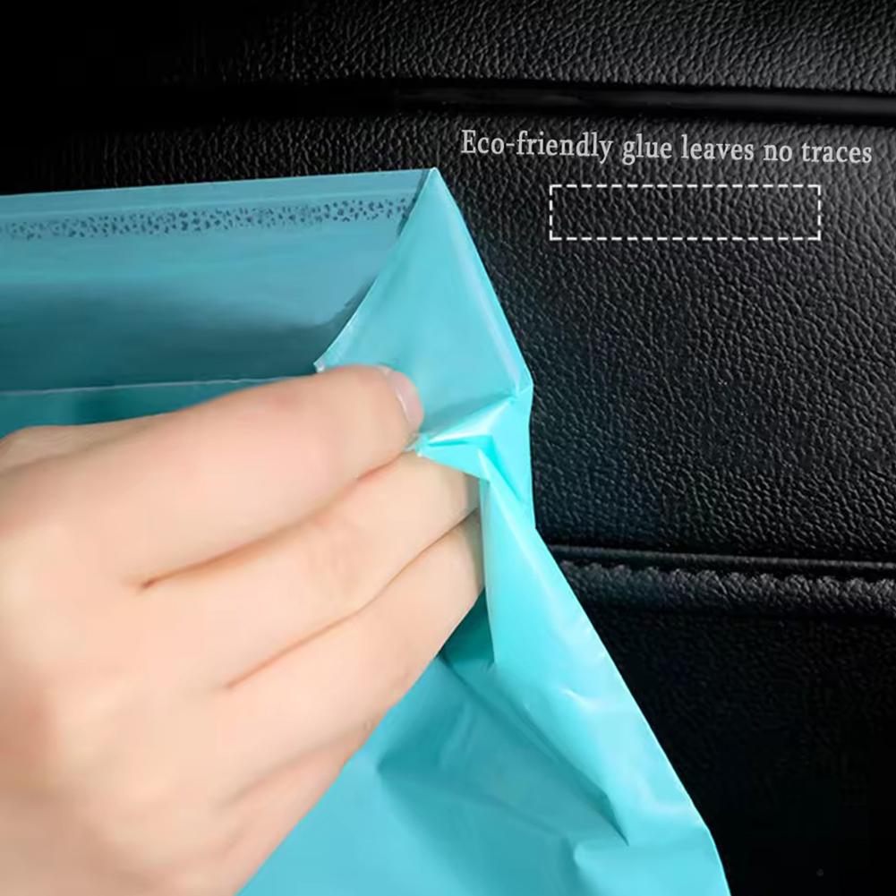 Auto Müllbeutel Einweg Selbstklebend Mülleimer für Auto Sitzlehne Hängender Müllsack Büro Küche Müllaufbewahrungsbeutel