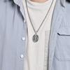 2026 Stylish Vintage St. Michael's Archangel Necklace Oval Shield Knight Guardian Pendant