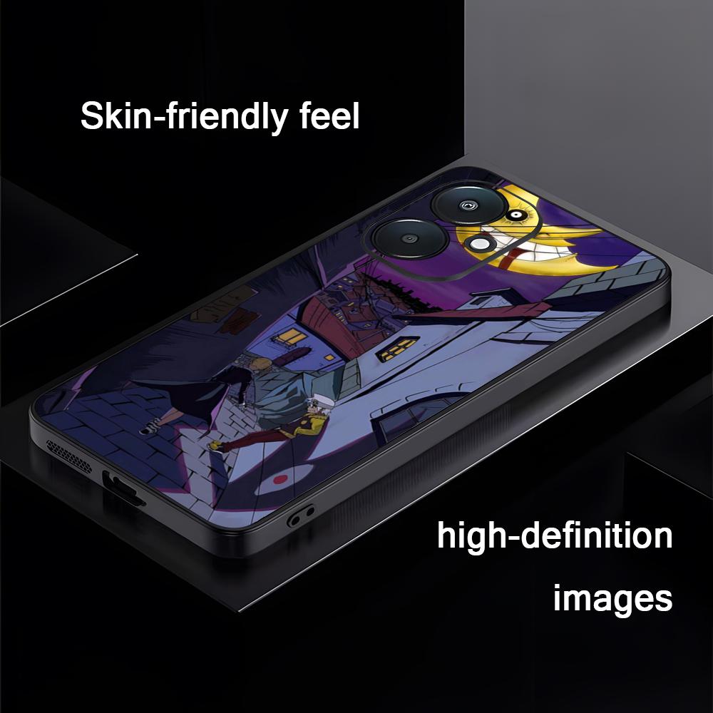 Cool Hot Soul Eater Anime Phone Case For Xiaomi Redmi 14C 13C 12C Note14 13 12 11 10 Pro Plus S Soft Black Phone Cover