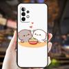 Peach And Goma Mochi Cat Case For Samsung Galaxy A54 A34 A24 A14 A12 A32 A52 A51 A71 A50 A70 A13 A33 A53 A52S Coque