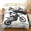2/3pcs Vibrant Motorcycle Print Duvet Cover Set - Soft, Breathable Microfiber Bedding for Bedroom, Dorm Room - 1 Duvet Cover