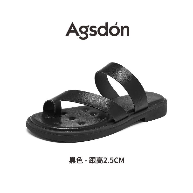 Augustine slippers women's summer 2025 new outer wear flat bottom with skirt beach cool slippers are popular this year