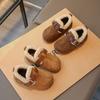 Children's Velvet Boken Shoes 2025 Winter New Foreign Gas Soft-soled Two-cotton Wool Cotton Shoes