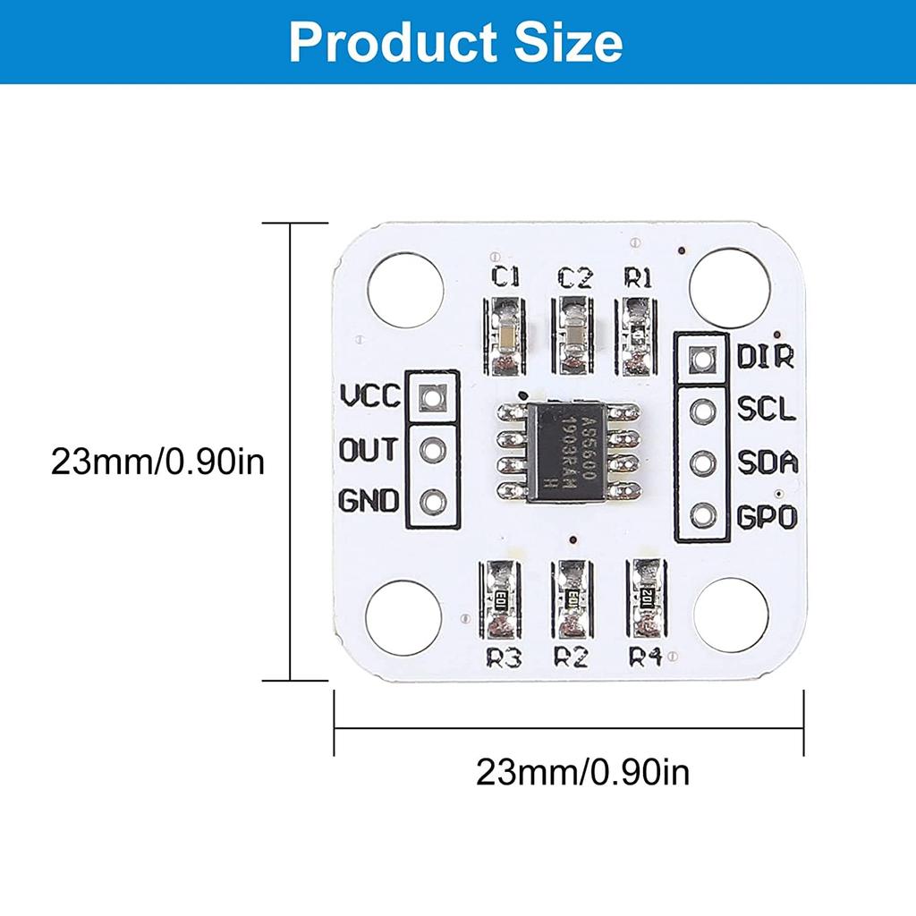 6PCS High Precision AS5600 Magnetic Encoder Magnetic Induction Angle Measurement Sensor Module 12bit (6)