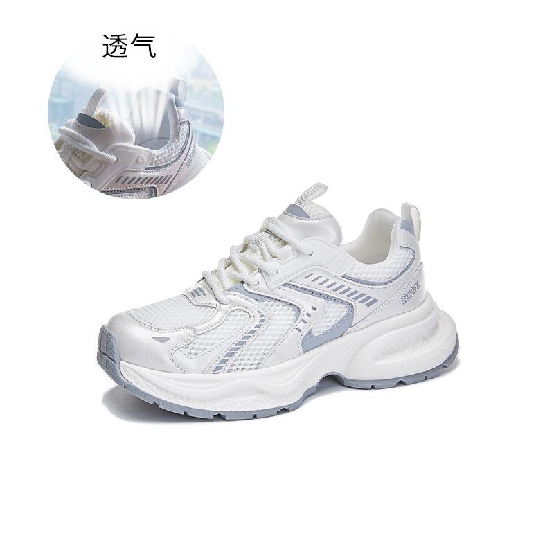 Suction film bottom dad shoes women 2025 summer new shoes women high value thick sole breathable sports shoes casual women