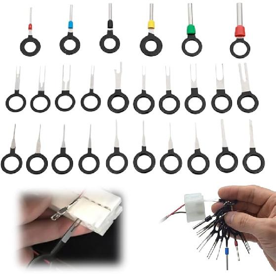 Terminal Ejector Kit, 2024 Upgrade Automotive Terminal Tool Electrical Terminal Pin Removal Tool Wire Pin, Terminal Removal Depinning Tool Kit