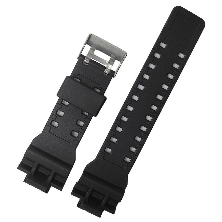 Western Europe Silicone Watch Band for GA100/110/120/GA300 - Black Gold
