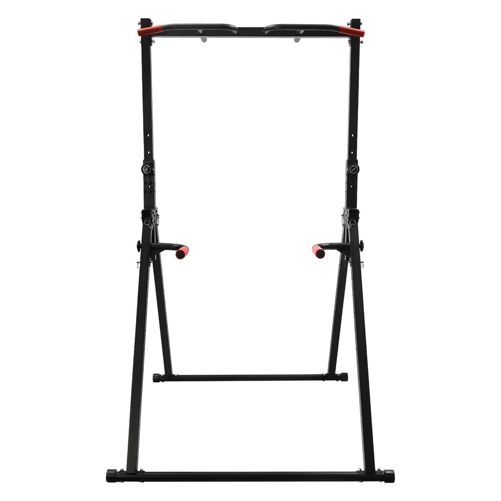 Triangular Power Tower Pull-Up Bar Home Gym Equipment Dip Station Adjustable Height Strength Training Fitness Equipment