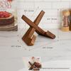 Solid Wood Multi-Purpose Display: Recipe Rack, Collectibles Stand, Record Holder, Tablet & Phone Stand