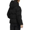 adidas Chaqueta Plumífera con Capucha y Cremallera con Logotipo de Marca de Color Sólido para Mujer Ropa Exterior Negra H20810