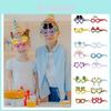 New Ocean Mermaid Fruit Paper Glasses For Children's Summer Party Decorations Colorful Printed Paper Eyewear Prop