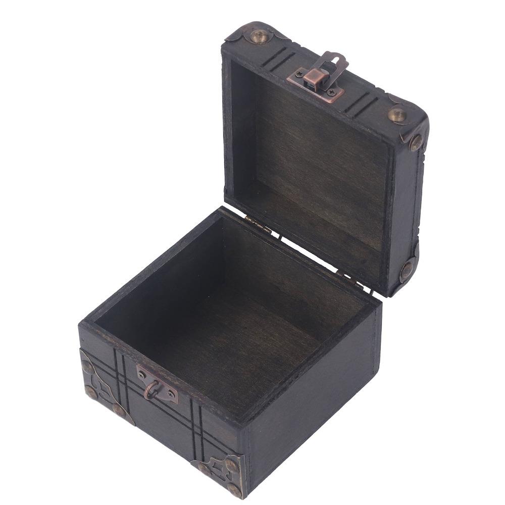 Wooden Vintage Wooden Box With Lock Handmade Trinket Box Exquisite Elegant Vintage Wooden Treasure Box Home Display