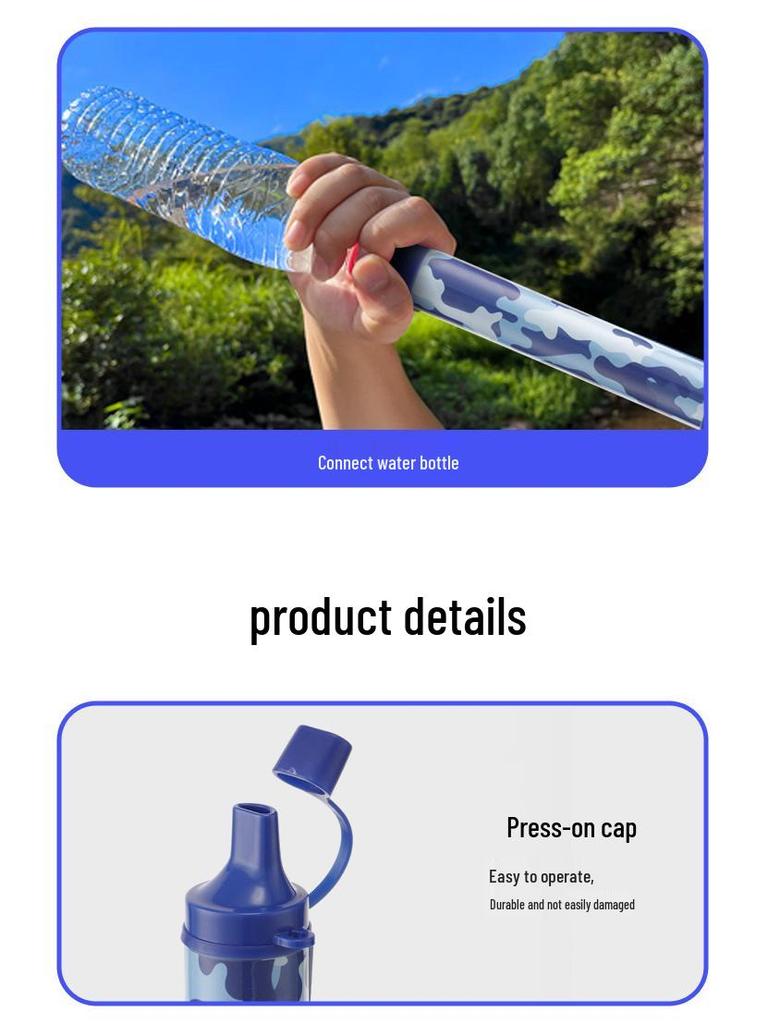 Wild Life Emergency Outdoor Water Filter & Purifier for Direct Drinking