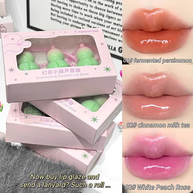 

Cappuvini Осветляющий блеск для губ с цуккини